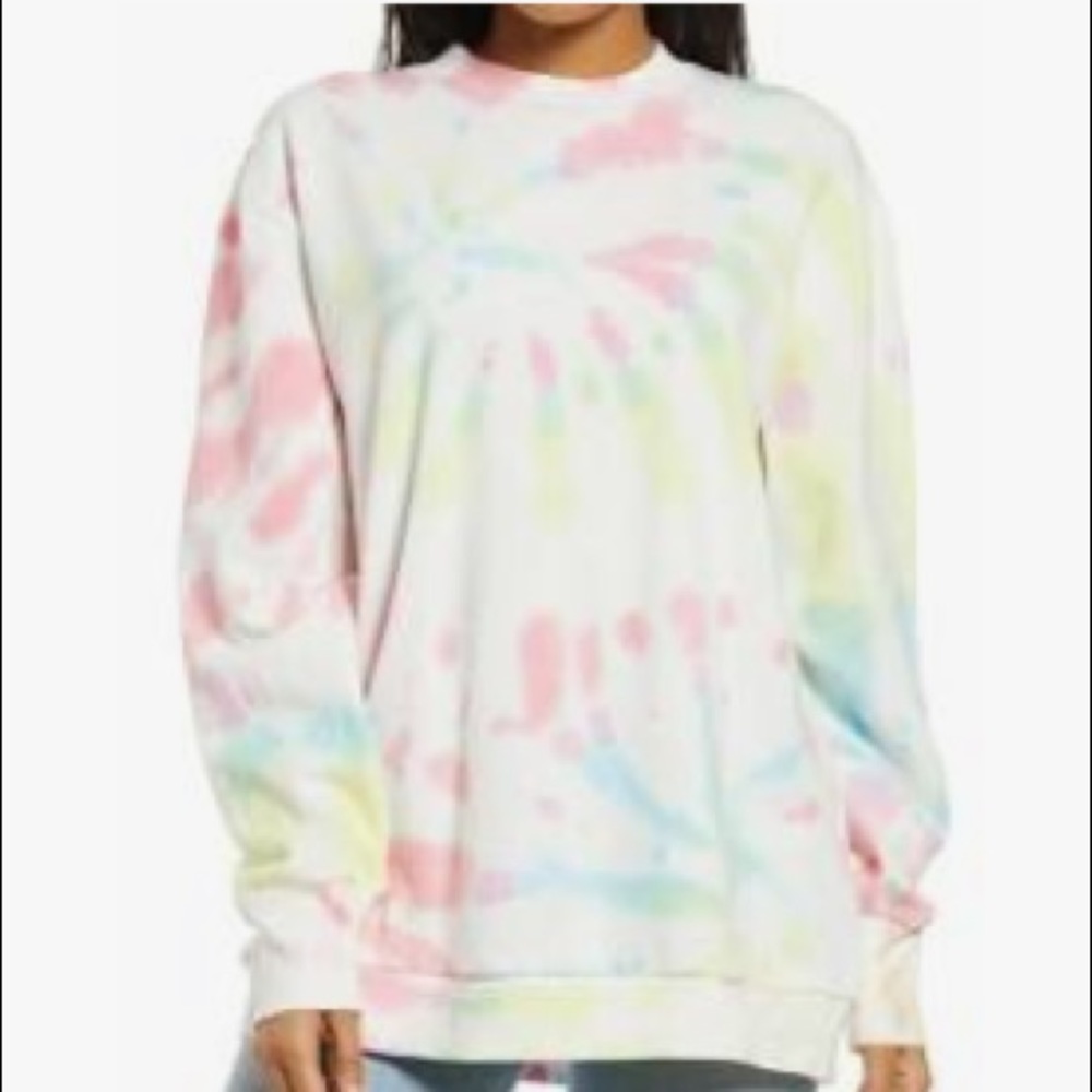 AFRM Diana Colourful Tie Dye Sweatshirt